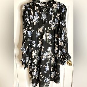NWOT Floral Romantic Flowy Ruffled Babydoll Dress